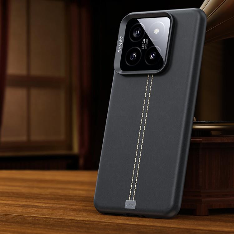 Jazz Series Retro Vegan Leather Textured Metal Frame Magnetic Phone Case, For Xiaomi 17, For Xiaomi 15S Pro, For Xiaomi 15 Pro, For Xiaomi 15, For Xiaomi 14 Pro, For Xiaomi 14