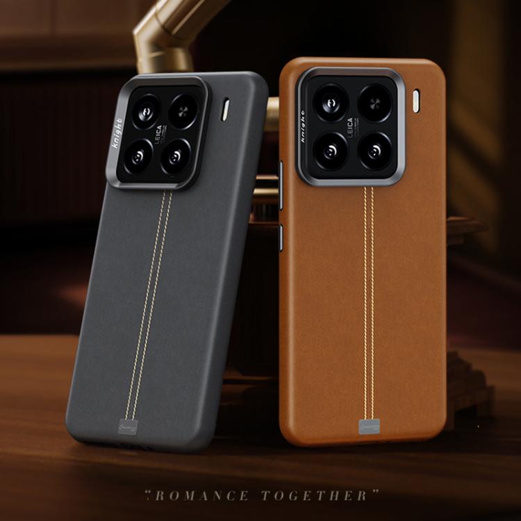 Jazz Series Retro Vegan Leather Textured Metal Frame Magnetic Phone Case, For Xiaomi 17, For Xiaomi 15S Pro, For Xiaomi 15 Pro, For Xiaomi 15, For Xiaomi 14 Pro, For Xiaomi 14