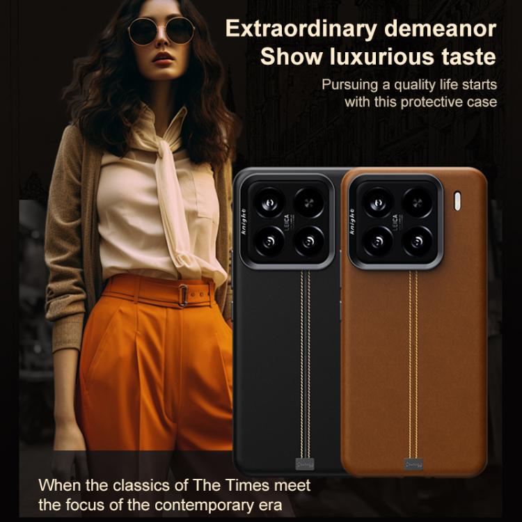 Jazz Series Retro Vegan Leather Textured Metal Frame Magnetic Phone Case, For Xiaomi 17, For Xiaomi 15S Pro, For Xiaomi 15 Pro, For Xiaomi 15, For Xiaomi 14 Pro, For Xiaomi 14