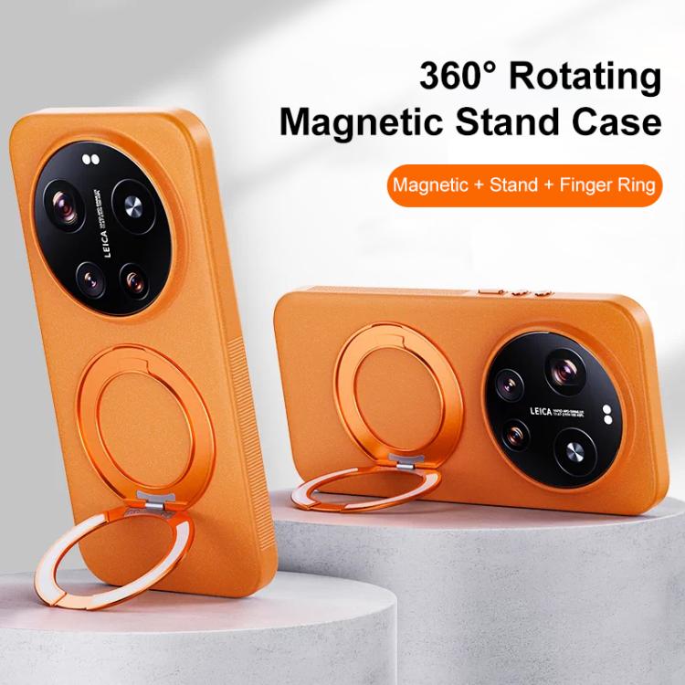 Boundless Series Rock Sand Magnetic Phone Case with 360 Degree Rotating Alloy Stand, For Redmi K90, For Redmi K90 Pro Max
