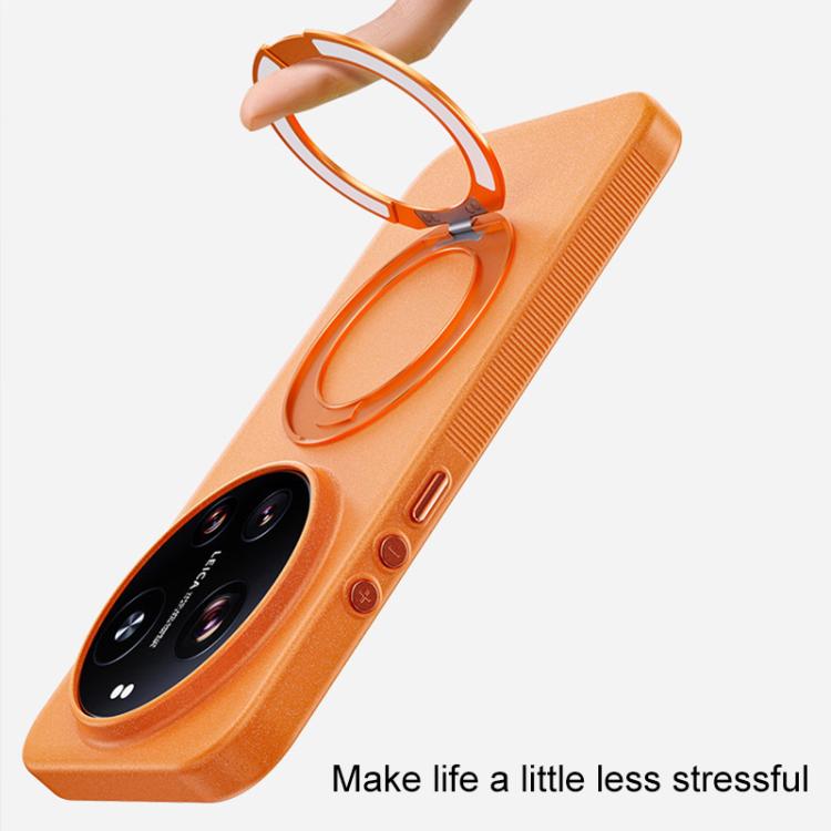 Boundless Series Rock Sand Magnetic Phone Case with 360 Degree Rotating Alloy Stand, For Redmi K90, For Redmi K90 Pro Max