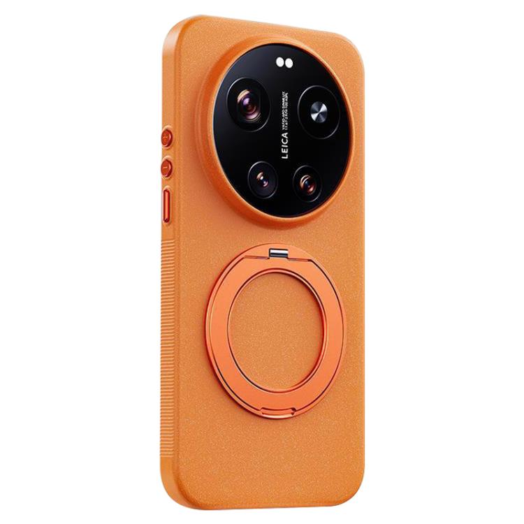 Boundless Series Rock Sand Magnetic Phone Case with 360 Degree Rotating Alloy Stand, For Xiaomi 17 Ultra, For Xiaomi 17 Pro Max, For Xiaomi 17 Pro, For Xiaomi 17