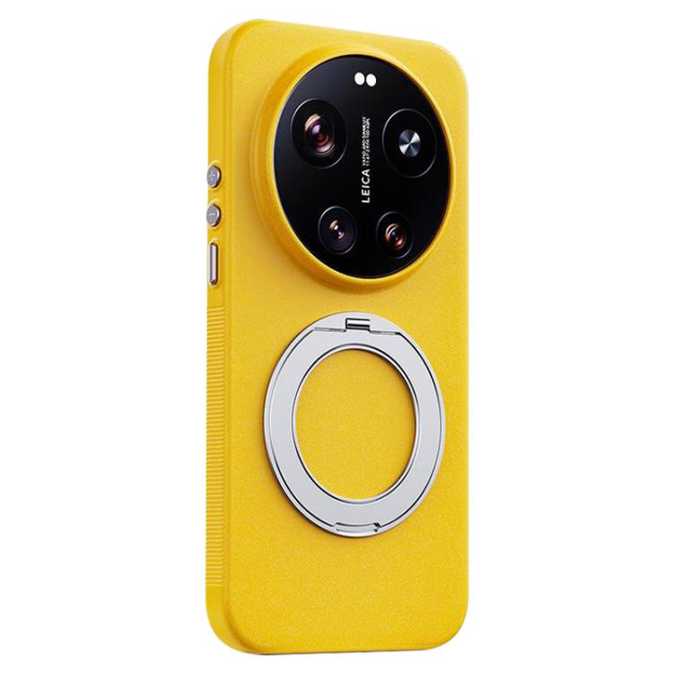 Boundless Series Rock Sand Magnetic Phone Case with 360 Degree Rotating Alloy Stand, For Xiaomi 17 Ultra, For Xiaomi 17 Pro Max, For Xiaomi 17 Pro, For Xiaomi 17