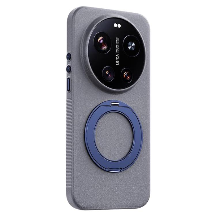 Boundless Series Rock Sand Magnetic Phone Case with 360 Degree Rotating Alloy Stand, For Xiaomi 17 Ultra, For Xiaomi 17 Pro Max, For Xiaomi 17 Pro, For Xiaomi 17