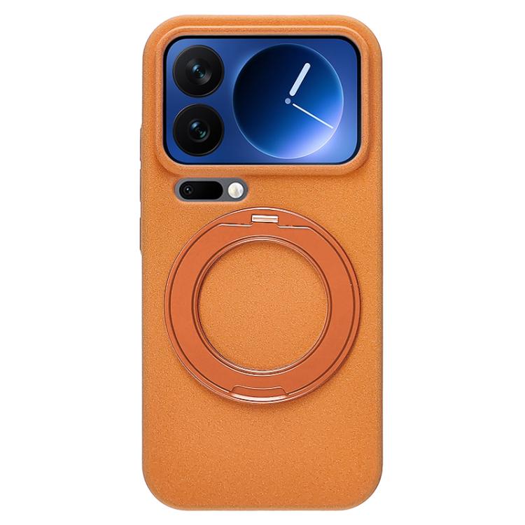 Boundless Series Rock Sand Magnetic Phone Case with 360 Degree Rotating Alloy Stand, For Xiaomi 17 Ultra, For Xiaomi 17 Pro Max, For Xiaomi 17 Pro, For Xiaomi 17