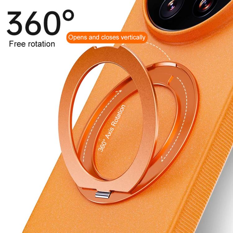 Boundless Series Rock Sand Magnetic Phone Case with 360 Degree Rotating Alloy Stand, For Xiaomi 17 Ultra, For Xiaomi 17 Pro Max, For Xiaomi 17 Pro, For Xiaomi 17