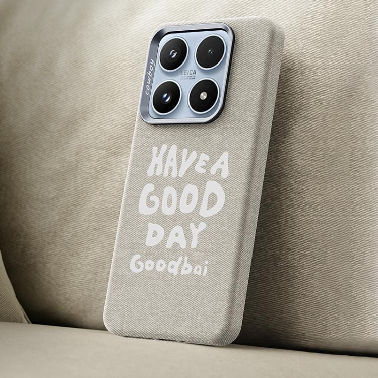 Beautiful Series Denim Texture Full Coverage Magnetic Phone Case, For Xiaomi 17, For Xiaomi 15S Pro, For Xiaomi 15 Pro, For Xiaomi 15, For Xiaomi 14 Pro, For Xiaomi 14