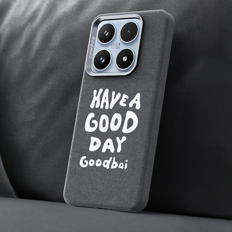 Beautiful Series Denim Texture Full Coverage Magnetic Phone Case, For Xiaomi 17, For Xiaomi 15S Pro, For Xiaomi 15 Pro, For Xiaomi 15, For Xiaomi 14 Pro, For Xiaomi 14