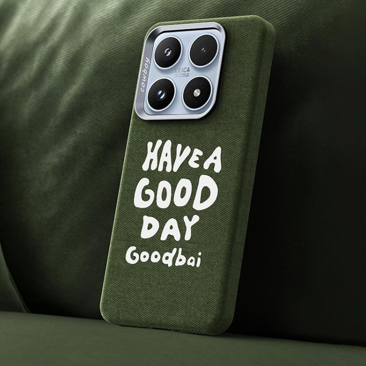 Beautiful Series Denim Texture Full Coverage Magnetic Phone Case, For Xiaomi 17, For Xiaomi 15S Pro, For Xiaomi 15 Pro, For Xiaomi 15, For Xiaomi 14 Pro, For Xiaomi 14
