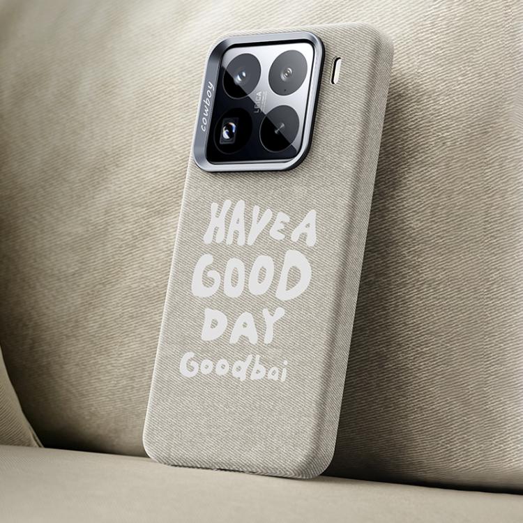 Beautiful Series Denim Texture Full Coverage Magnetic Phone Case, For Xiaomi 17, For Xiaomi 15S Pro, For Xiaomi 15 Pro, For Xiaomi 15, For Xiaomi 14 Pro, For Xiaomi 14