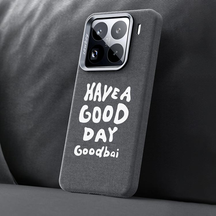 Beautiful Series Denim Texture Full Coverage Magnetic Phone Case, For Xiaomi 17, For Xiaomi 15S Pro, For Xiaomi 15 Pro, For Xiaomi 15, For Xiaomi 14 Pro, For Xiaomi 14