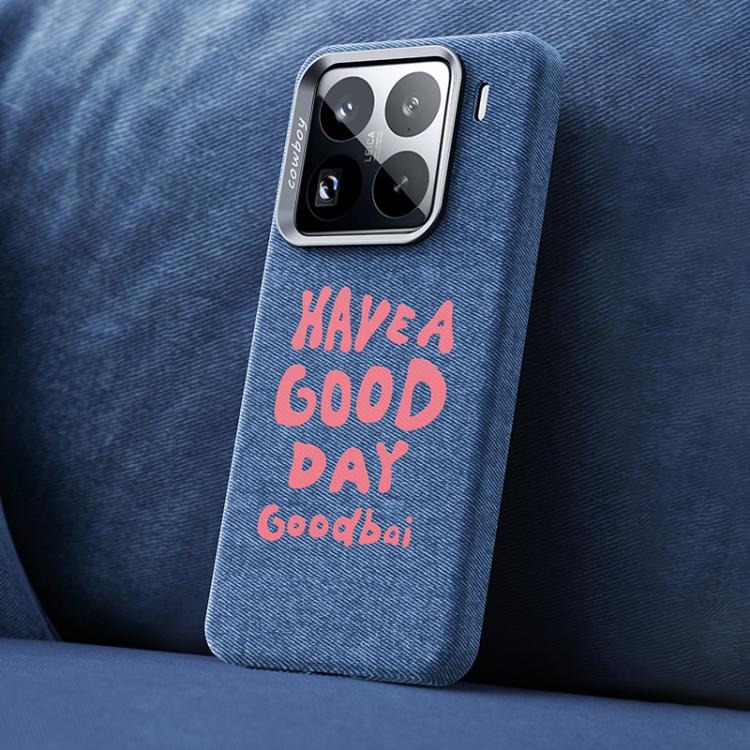 Beautiful Series Denim Texture Full Coverage Magnetic Phone Case, For Xiaomi 17, For Xiaomi 15S Pro, For Xiaomi 15 Pro, For Xiaomi 15, For Xiaomi 14 Pro, For Xiaomi 14