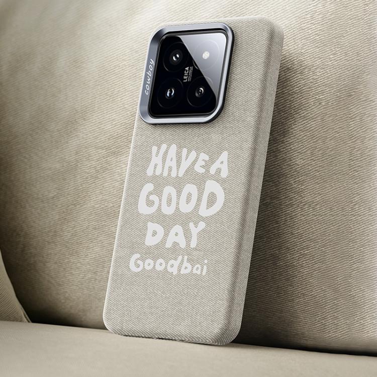 Beautiful Series Denim Texture Full Coverage Magnetic Phone Case, For Xiaomi 17, For Xiaomi 15S Pro, For Xiaomi 15 Pro, For Xiaomi 15, For Xiaomi 14 Pro, For Xiaomi 14