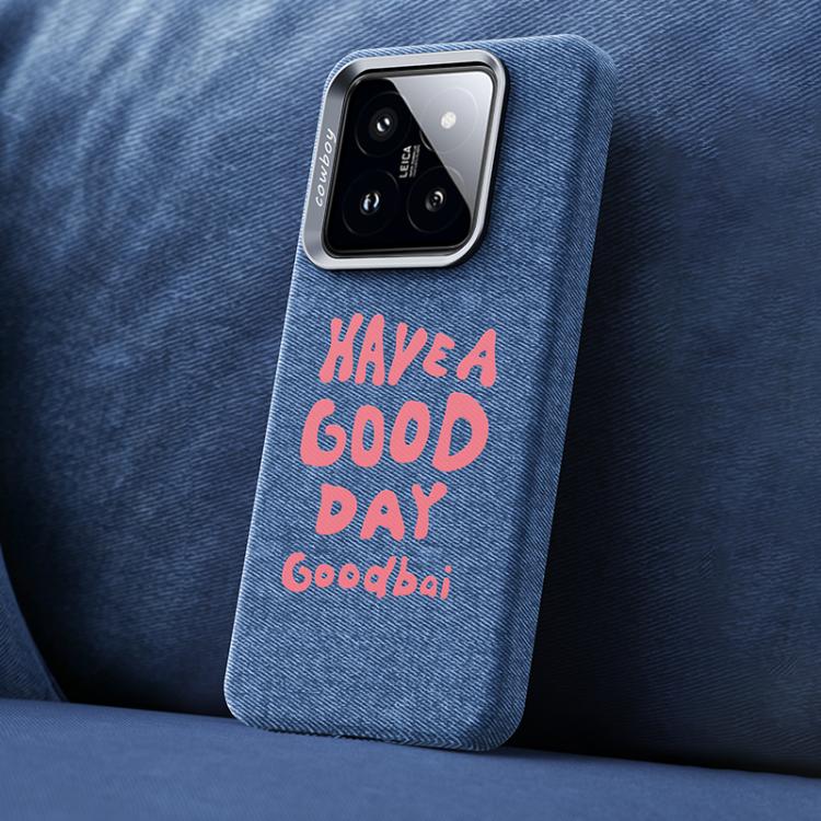 Beautiful Series Denim Texture Full Coverage Magnetic Phone Case, For Xiaomi 17, For Xiaomi 15S Pro, For Xiaomi 15 Pro, For Xiaomi 15, For Xiaomi 14 Pro, For Xiaomi 14
