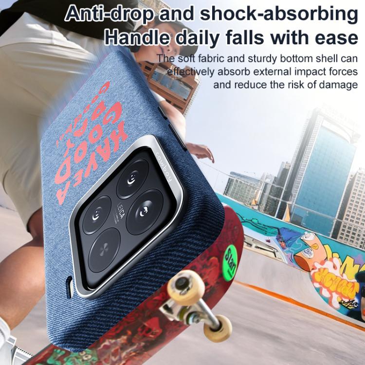Beautiful Series Denim Texture Full Coverage Magnetic Phone Case, For Xiaomi 17, For Xiaomi 15S Pro, For Xiaomi 15 Pro, For Xiaomi 15, For Xiaomi 14 Pro, For Xiaomi 14