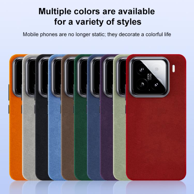 Flannel Textured Magnetic Full Coverage Phone Case, For Xiaomi 15S Pro, For Xiaomi 15 Pro, For Xiaomi 15, For Xiaomi 14 Pro, For Xiaomi 14, For Xiaomi 13 Pro, For Xiaomi 13