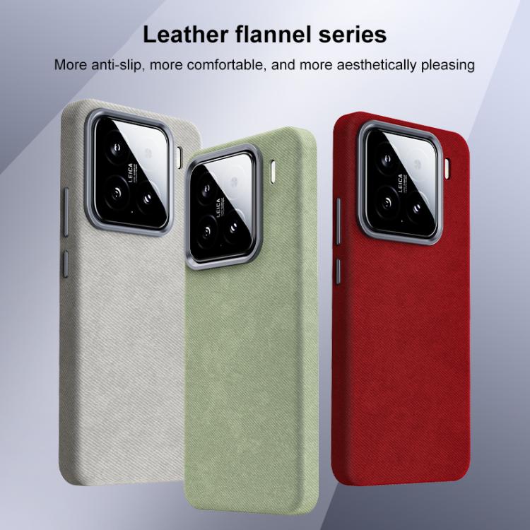 Flannel Textured Magnetic Full Coverage Phone Case, For Xiaomi 15S Pro, For Xiaomi 15 Pro, For Xiaomi 15, For Xiaomi 14 Pro, For Xiaomi 14, For Xiaomi 13 Pro, For Xiaomi 13