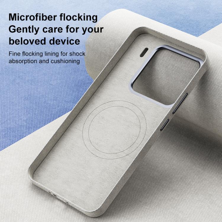 Flannel Textured Magnetic Full Coverage Phone Case, For Xiaomi 15S Pro, For Xiaomi 15 Pro, For Xiaomi 15, For Xiaomi 14 Pro, For Xiaomi 14, For Xiaomi 13 Pro, For Xiaomi 13