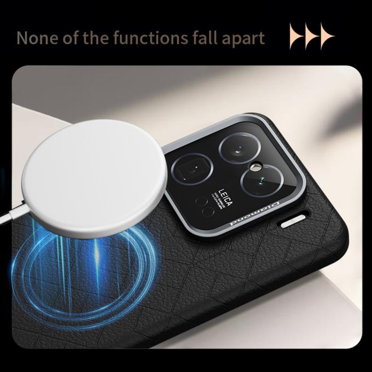 Rubik Cube Series Embossed Grid Pattern Magnetic Phone Case, For Xiaomi 17, For Xiaomi 15S Pro, For Xiaomi 15 Pro, For Xiaomi 15, For Xiaomi 14 Pro, For Xiaomi 14, For Xiaomi 13 Pro, For Xiaomi 13