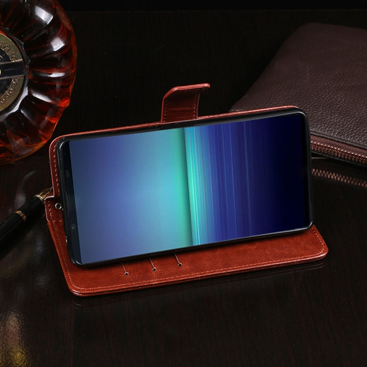 idewei Crazy Horse Texture Horizontal Flip Leather Case with Holder & Card Slots & Wallet, For Sony Xperia 5 II, For TCL 10 Pro, For TCL 10L, For Umidigi A7, For ZTE Axon 11 5G, For ZTE Blade A7 Prime