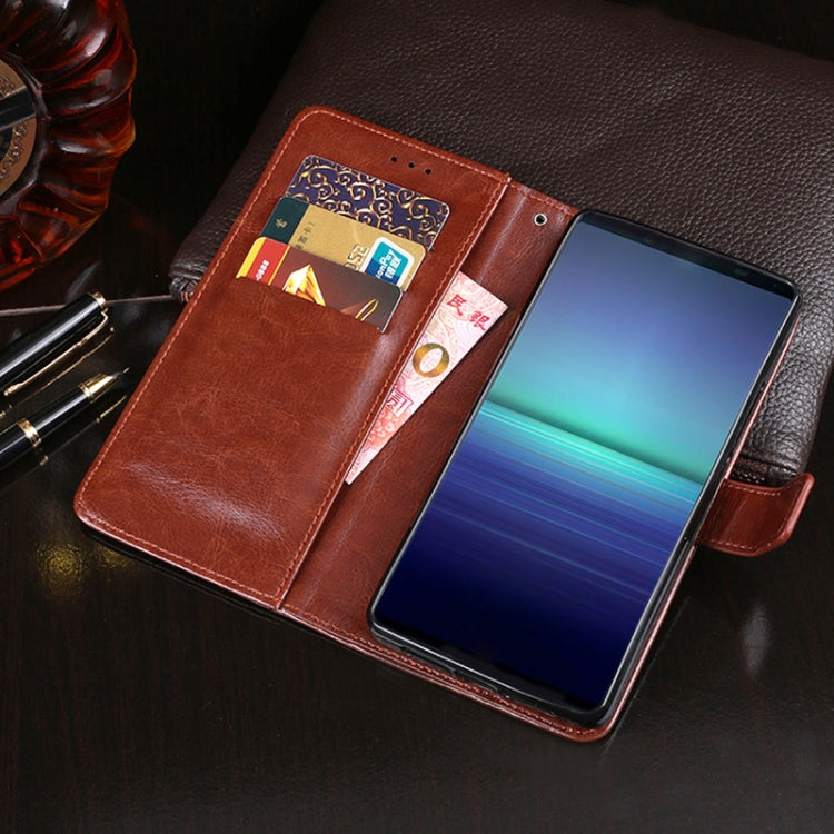 idewei Crazy Horse Texture Horizontal Flip Leather Case with Holder & Card Slots & Wallet, For Sony Xperia 5 II, For TCL 10 Pro, For TCL 10L, For Umidigi A7, For ZTE Axon 11 5G, For ZTE Blade A7 Prime