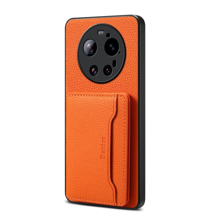 Denior  Litchi Texture Magnetic Phone Case, For Xiaomi 17Ultra