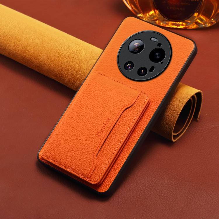 Denior  Litchi Texture Magnetic Phone Case, For Xiaomi 17Ultra