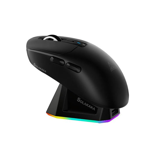 SOLAKAKA SM820 Tri-Mode 22000DPI 1000Hz Wireless Gaming Mouse with RGB Charging Dock