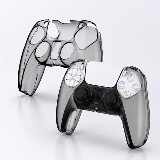 XDcase 2pcs Game Controller Split Crystal PC Protective Case, For Sony PS5