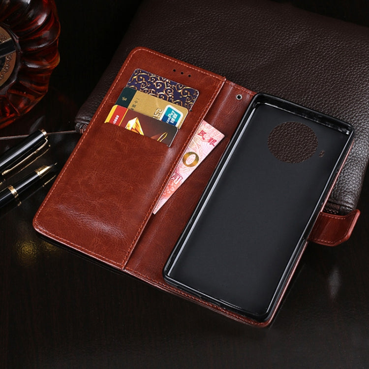 idewei Crazy Horse Texture Horizontal Flip Leather Case with Holder & Card Slots & Wallet, For Xiaomi Mi 10T Lite 5G
