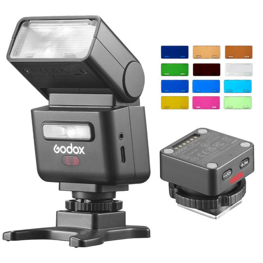 Godox iT32 iFlash Camera Flash & X5 TTL Wireless Flash Trigger with MA02 Magnetic Color Filters, For Canon, For Nikon, For Sony, For FUJIFILM, For Olympus / Panasonic, For Leica