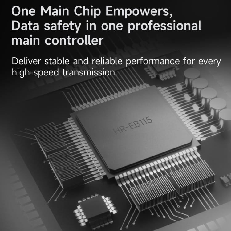THERMALRIGHT HR-EB115 M.2 NVMe SSD Enclosure with USB to Type-C Cable & Type-C to Type-C Cable, EB115 A-C & C-C Cable