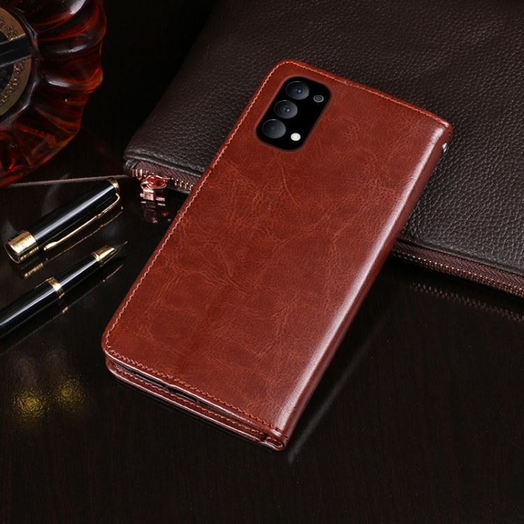 idewei Crazy Horse Texture Horizontal Flip Leather Case with Holder & Card Slots & Wallet, For OPPO Reno4, For OPPO Reno4 Pro, For OPPO Realme 7, For OPPO Realme 7 Pro, For OPPO Realme 7i, For OPPO Realme C12