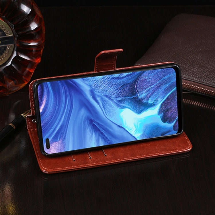 idewei Crazy Horse Texture Horizontal Flip Leather Case with Holder & Card Slots & Wallet, For OPPO Reno4, For OPPO Reno4 Pro, For OPPO Realme 7, For OPPO Realme 7 Pro, For OPPO Realme 7i, For OPPO Realme C12