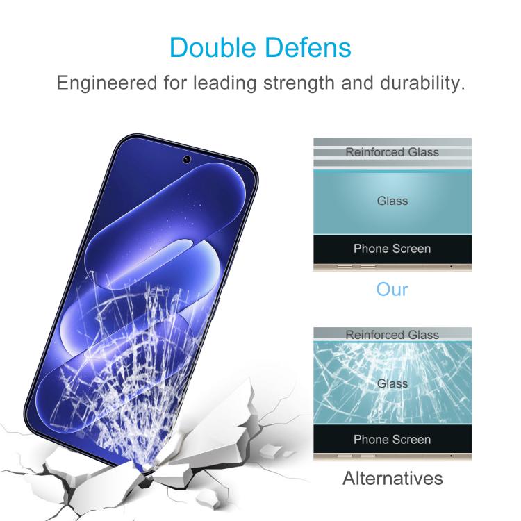 50 PCS/Pack 0.18mm High Aluminum Tempered Glass Film, Support Fingerprint Unlocking, For Xiaomi 18 Pro Max 5G, For Xiaomi 18 Pro 5G, For Redmi K100 Pro Max 5G, For Xiaomi Poco F9 Ultra 5G, For Xiaomi Poco F9 Pro 5G, For Redmi K90 Ultra 5G              ...