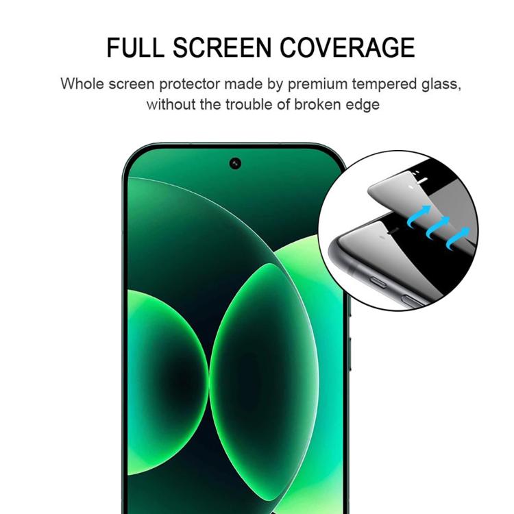 25pcs High Aluminum Full Screen Silk Printing Tempered Glass Film, Support Fingerprint Unlocking, For Xiaomi 17 Max 5G, For Redmi K90 Max 5G, For Xiaomi 17T Pro 5G