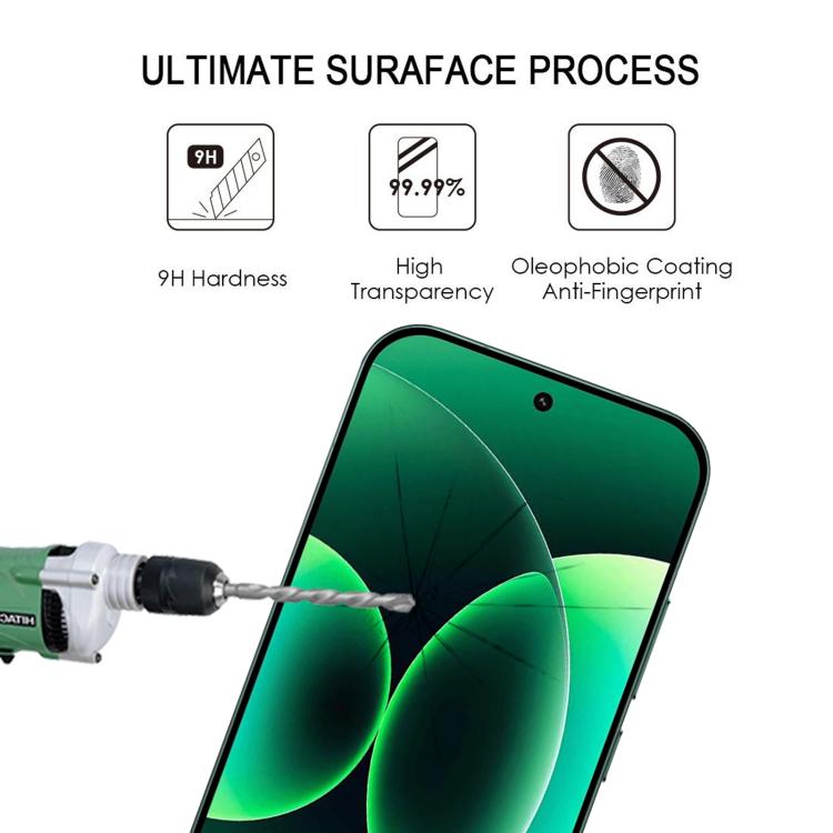 25pcs High Aluminum Full Screen Silk Printing Tempered Glass Film, Support Fingerprint Unlocking, For Xiaomi 17 Max 5G, For Redmi K90 Max 5G, For Xiaomi 17T Pro 5G