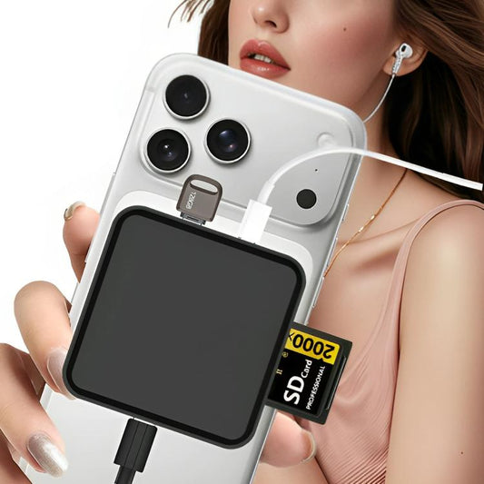 6 in 1 PD 100W, Dual Type-C, TF, SD Card, USB-A Port Multifunctional Magnetic HUB Dock Station, Type-C to PD 100W, Dual Type-C, TF, SD Card, USB-A Port