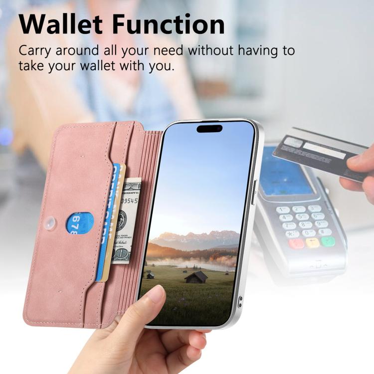 CaseNeo Precision Hole Silver-Edged Magnetic Zipper Wallet Cross-Grain Vegan Leather Phone Case, For Redmi Turbo 4 Pro, For Redmi Turbo 4, For Redmi Note 14 5G