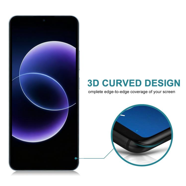 25pcs Full Cover Anti-spy Silk Screen Tempered Glass Film, For Redmi 17C 4G, For Xiaomi Poco C81x 4G