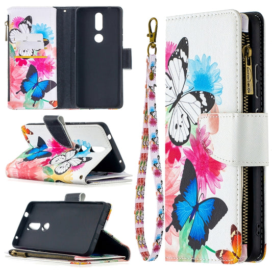 Colored Drawing Pattern Zipper Horizontal Flip Leather Case with Holder & Card Slots & Wallet, For Nokia 2.4, For Nokia 3.4, For Xiaomi Mi 10T / 10 Pro 5G, For Xiaomi Mi 10T Lite 5G, For Xiaomi Mi Poco X3
