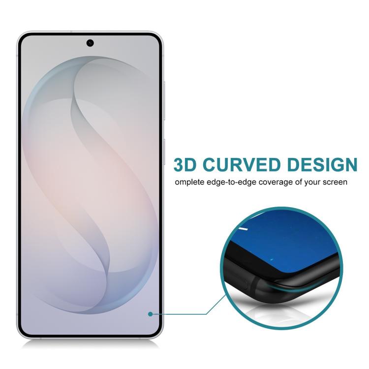 25pcs Full Cover Anti-peeping Tempered Glass Film,  Support Fingerprint Unlocking, For Galaxy S26 FE 5G