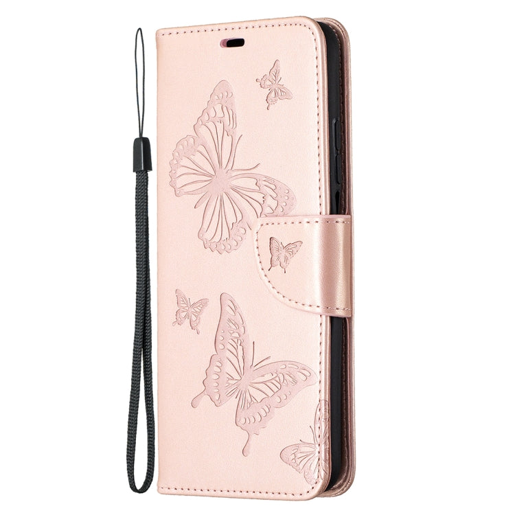Two Butterflies Embossing Pattern Horizontal Flip Leather Case with Holder & Card Slot & Wallet & Lanyard, For Xiaomi Mi 10T 5G, For Xiaomi Mi 10T Lite 5G, For Xiaomi Poco X3, For Nokia 2.4, For Nokia 3.4