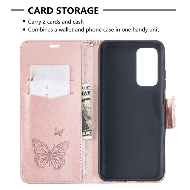 Two Butterflies Embossing Pattern Horizontal Flip Leather Case with Holder & Card Slot & Wallet & Lanyard, For Xiaomi Mi 10T 5G, For Xiaomi Mi 10T Lite 5G, For Xiaomi Poco X3, For Nokia 2.4, For Nokia 3.4