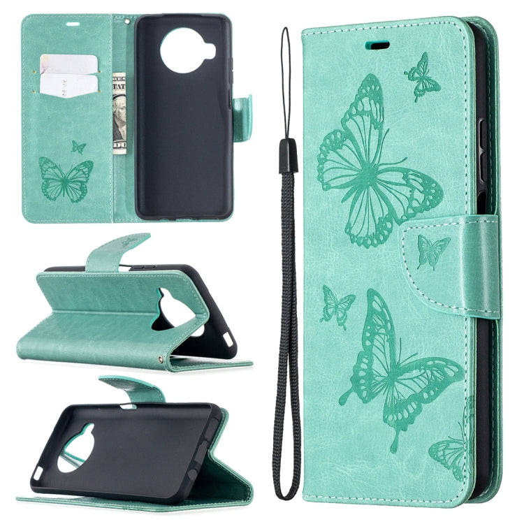 Two Butterflies Embossing Pattern Horizontal Flip Leather Case with Holder & Card Slot & Wallet & Lanyard, For Xiaomi Mi 10T 5G, For Xiaomi Mi 10T Lite 5G, For Xiaomi Poco X3, For Nokia 2.4, For Nokia 3.4