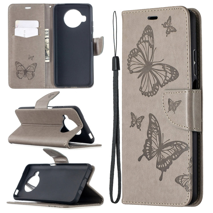 Two Butterflies Embossing Pattern Horizontal Flip Leather Case with Holder & Card Slot & Wallet & Lanyard, For Xiaomi Mi 10T 5G, For Xiaomi Mi 10T Lite 5G, For Xiaomi Poco X3, For Nokia 2.4, For Nokia 3.4