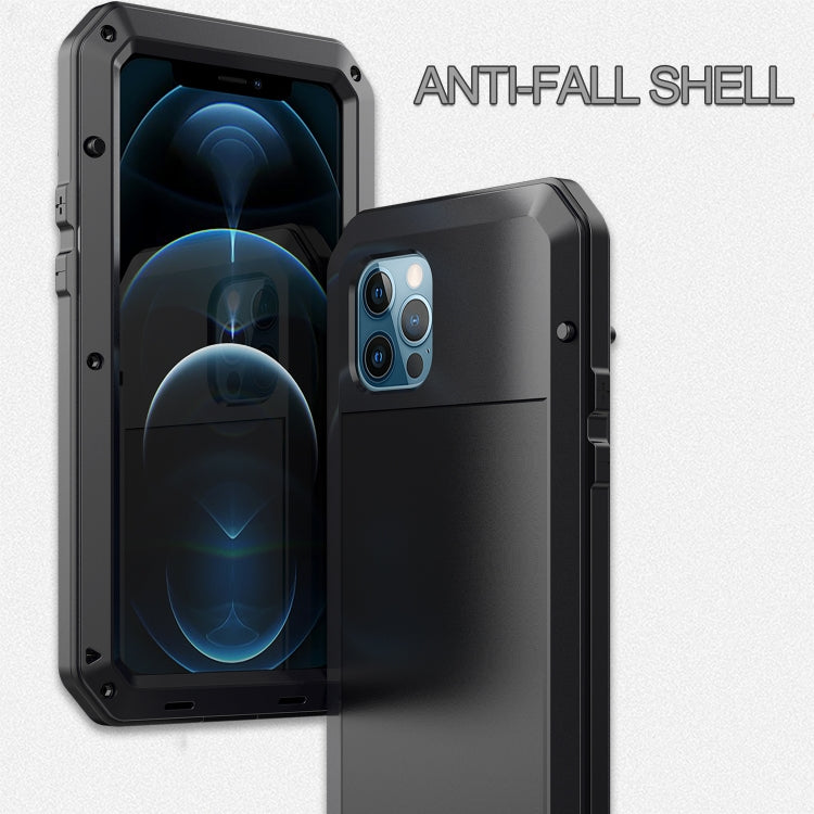 Shockproof Waterproof Silicone + Zinc Alloy Protective Case, For iPhone 12 mini, For iPhone 12 / 12 Pro, For iPhone 12 Pro Max