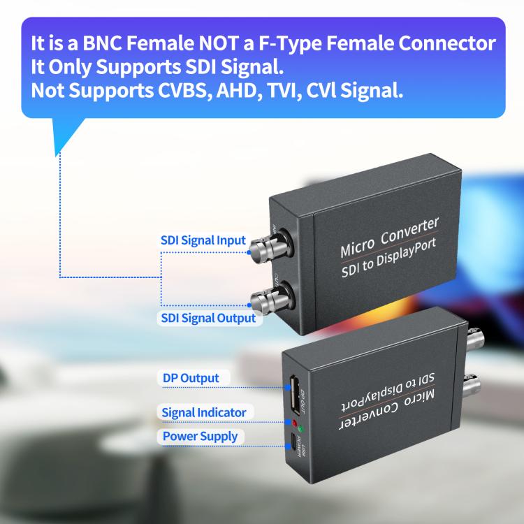 NK-L008 SDI to DP Loop Audio Video Converter, NK-L008 SDI to DP