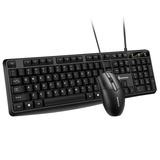 SHIPADOO D330 Wired Keyboard Mouse Set