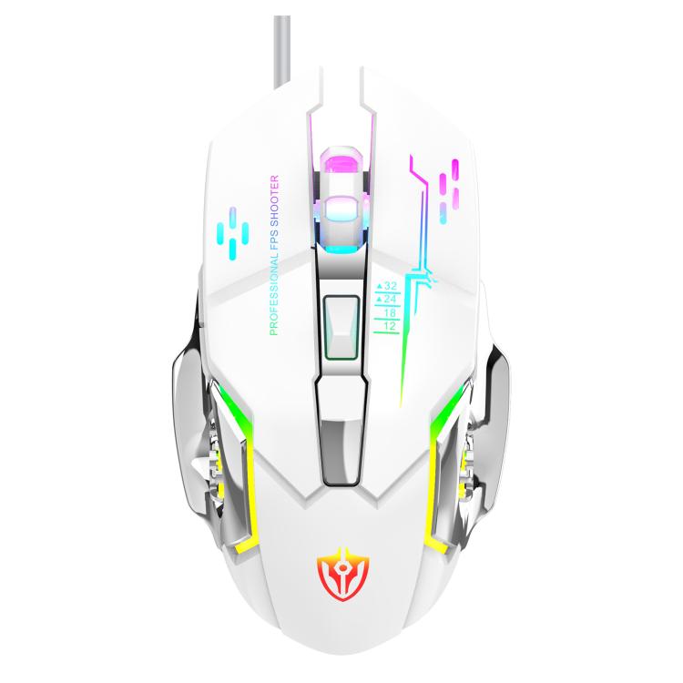 SHIPADOO GT500  Tri-color Block RGB Metal Cover Suspended Wired Gaming Keyboard with Mouse